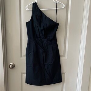 Black Jcrew One Shoulder Dress Sz 2